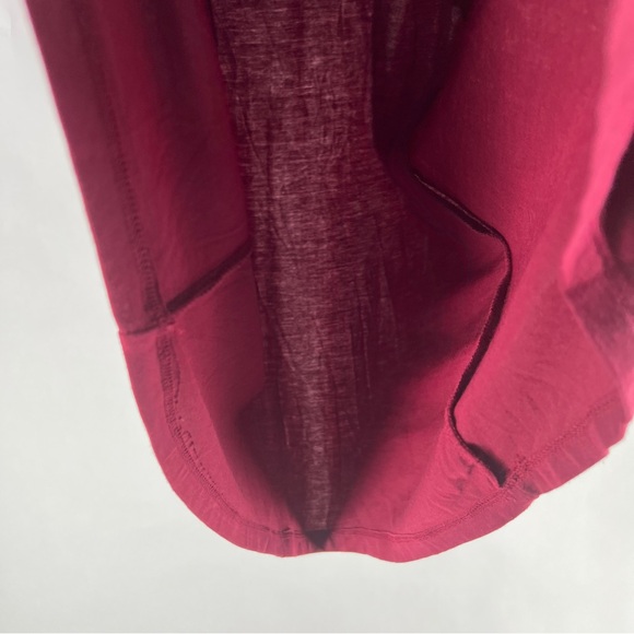 Kindred Bravely Burgundy Cross Front V-Neck Nursing Midi Dress Soft Modal XS - Picture 7 of 10